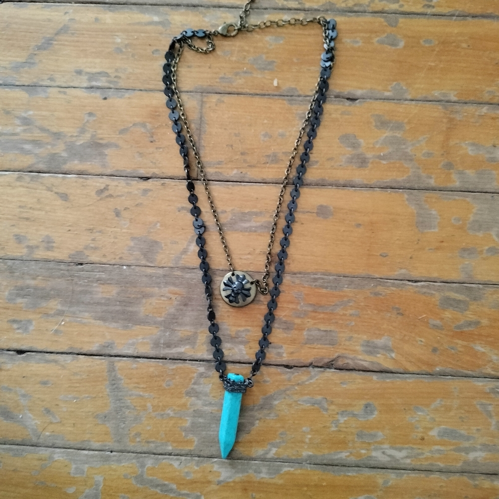 Rock & Republic necklace with skull